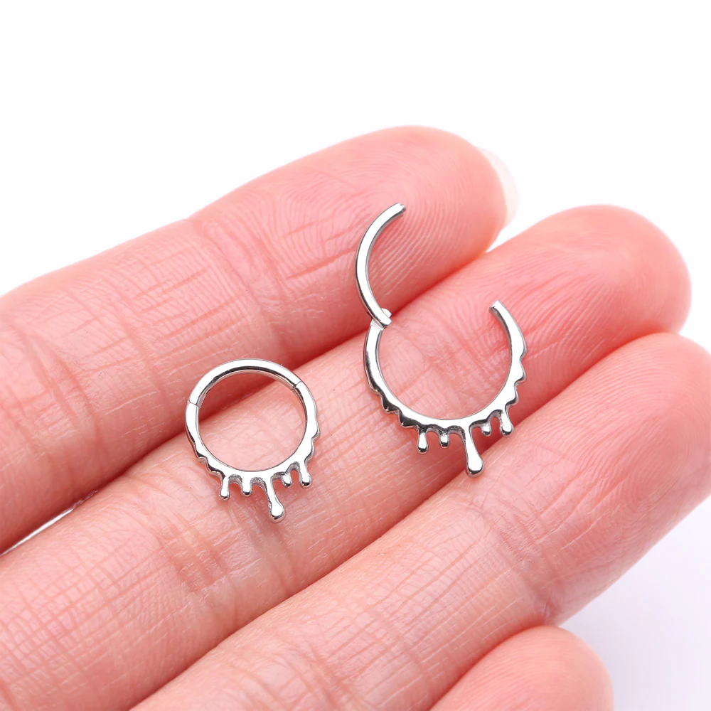 Dripping Ooze Clicker Hoop Ring - Image 3