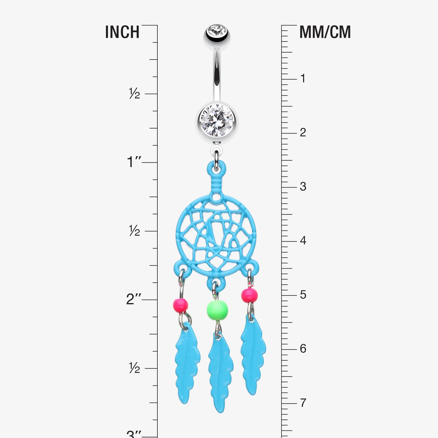 Enchanted Links Dream Catcher Belly Ring - Image 2