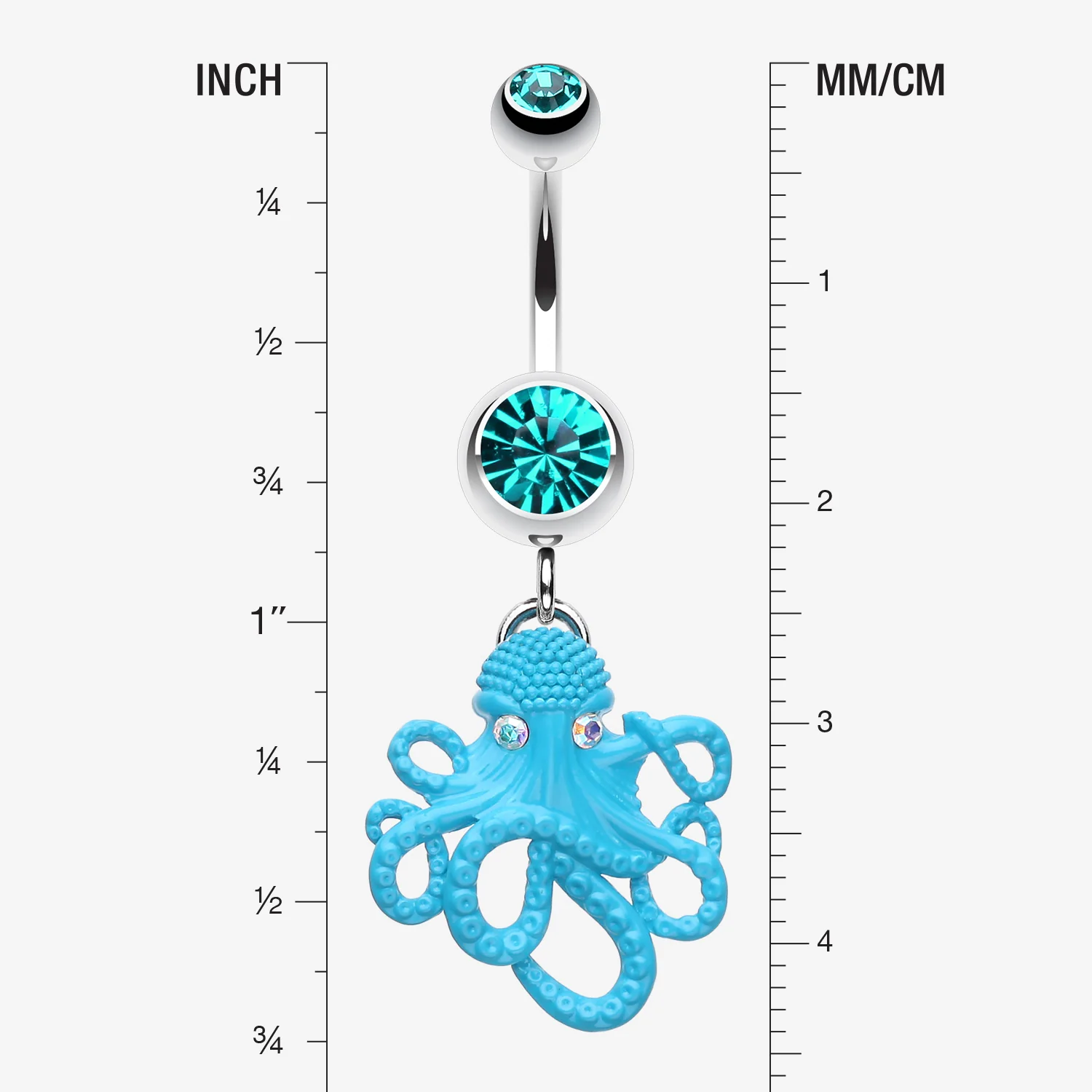 Evil Octopus Belly Button Ring - Image 2