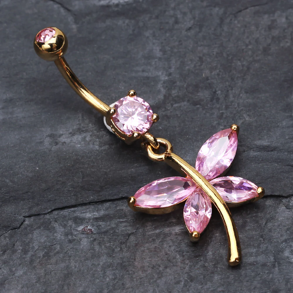 Friendly Butterfly Belly Button Ring - Image 3