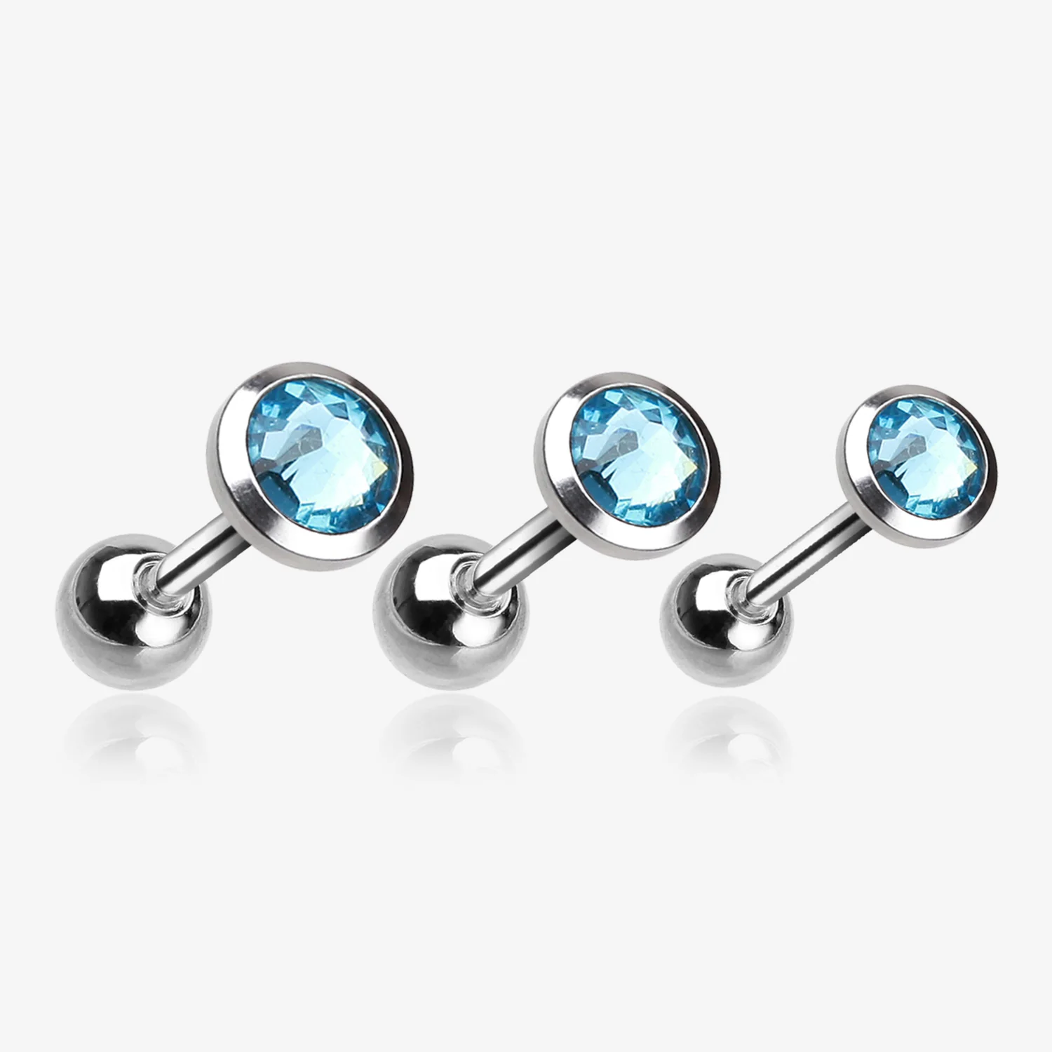 Gem Sparkle Cartilage Tragus Earring - Image 2