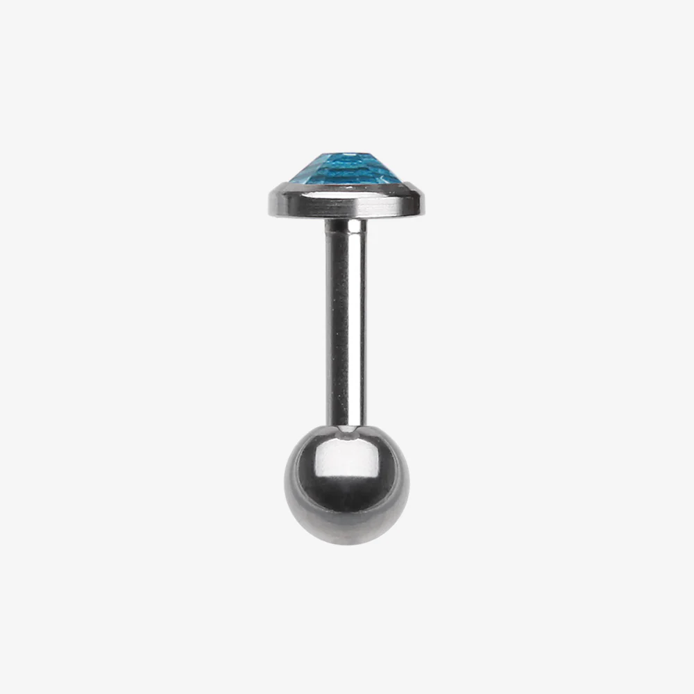 Gem Sparkle Cartilage Tragus Earring - Image 4