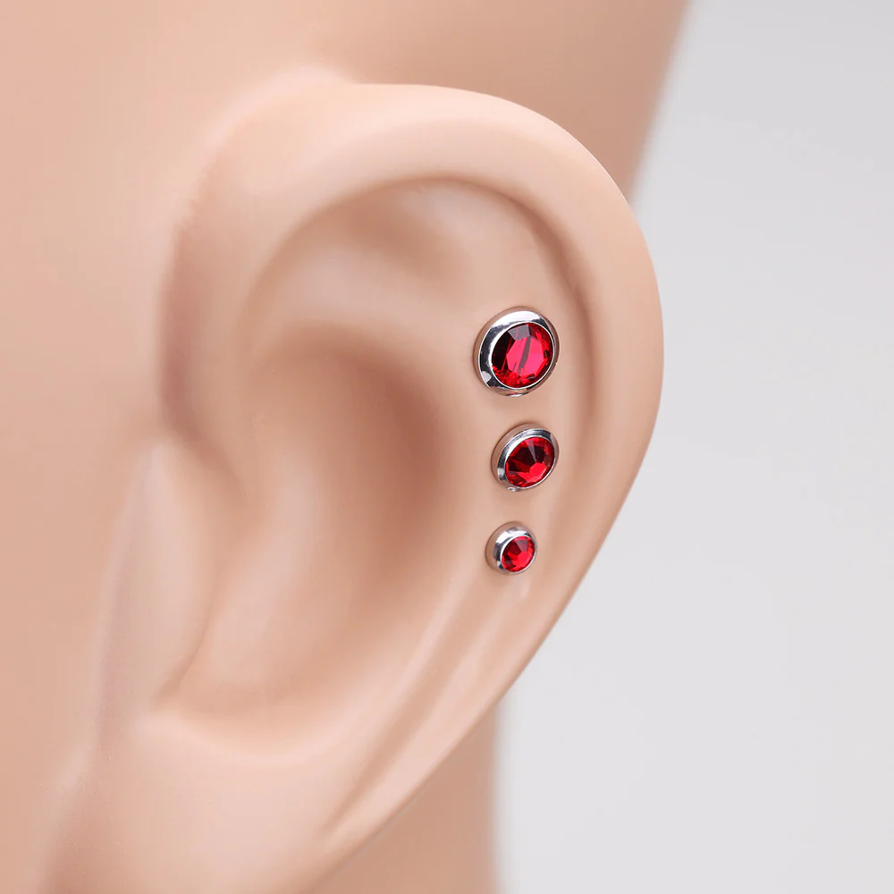 Gem Sparkle Cartilage Tragus Earring - Image 3