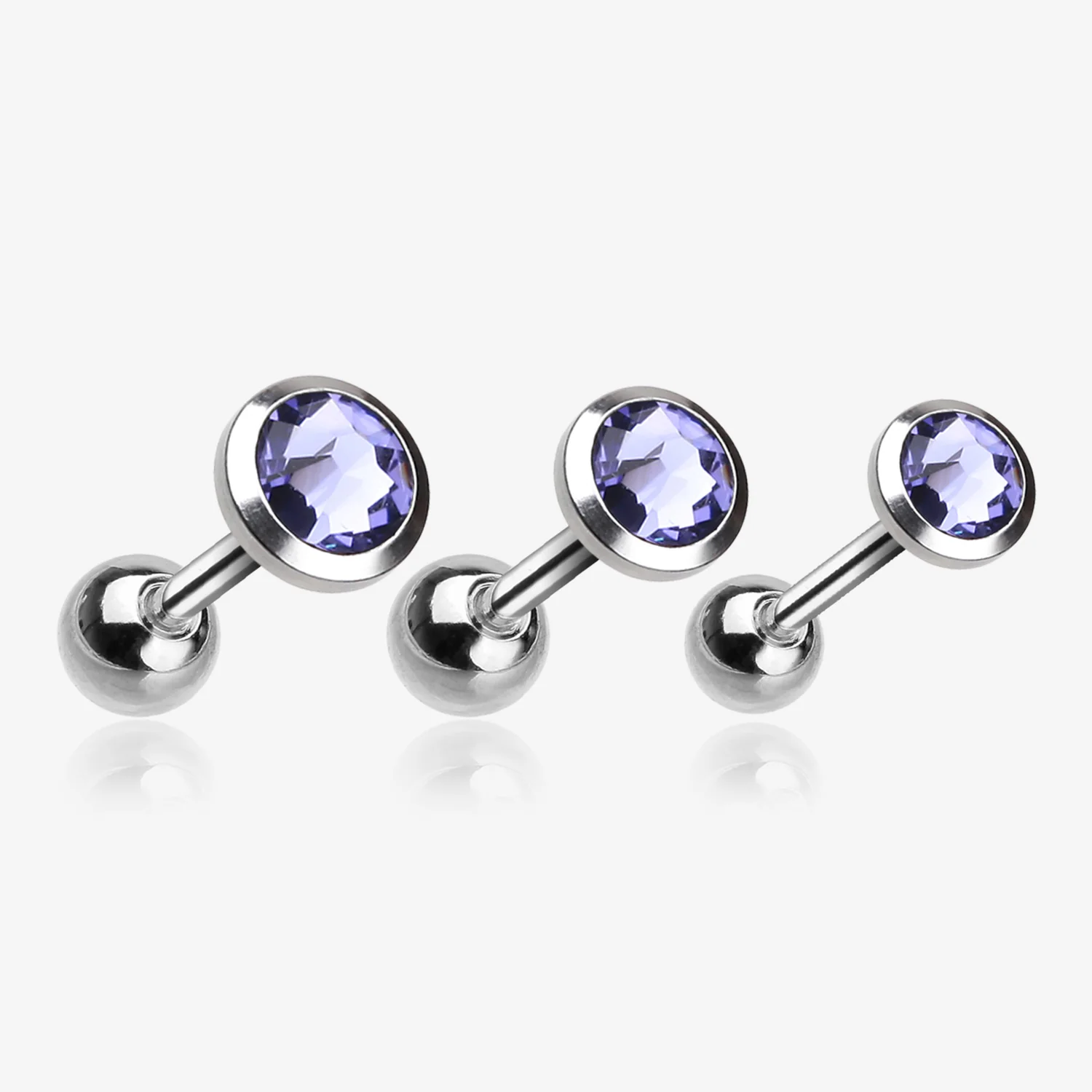 Gem Sparkle Cartilage Tragus Earring - Image 2