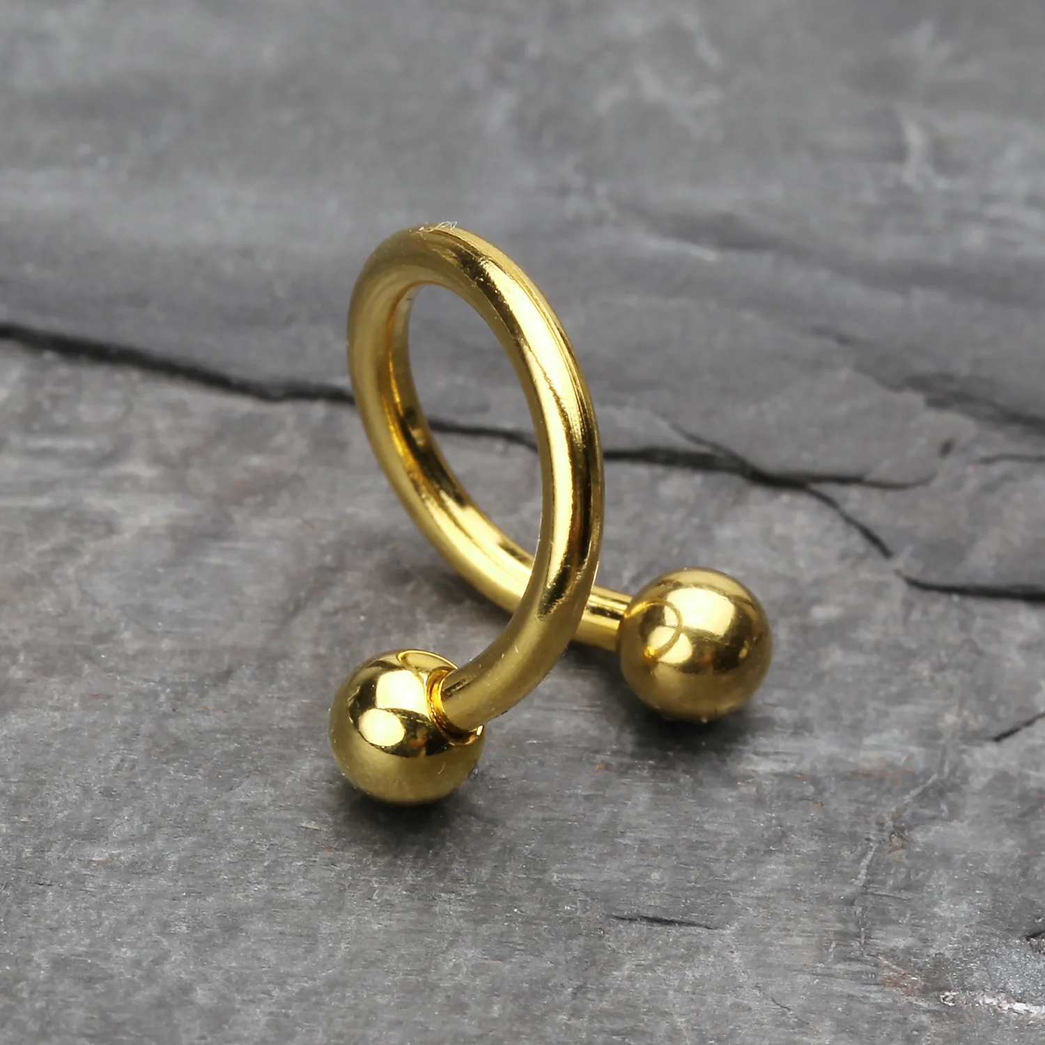 Gold Plated Basic Twist Spiral Ring - Image 2
