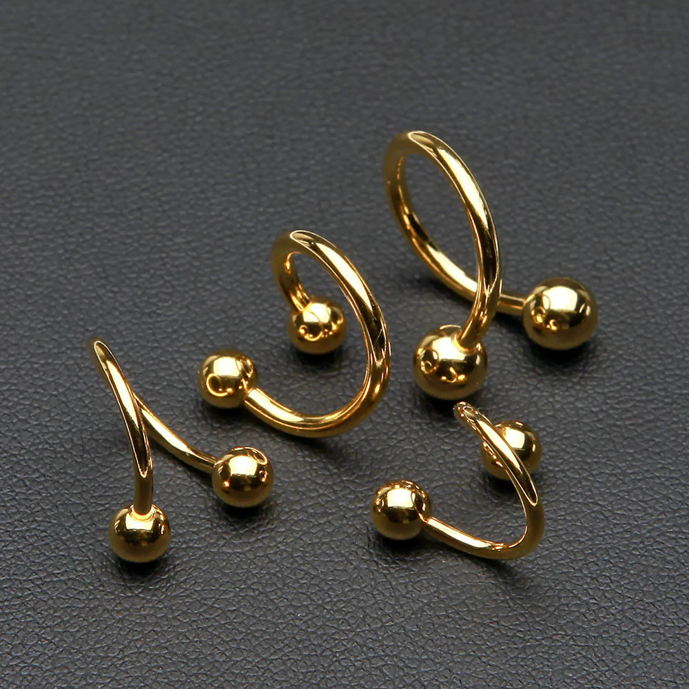Gold Plated Basic Twist Spiral Ring - Image 3
