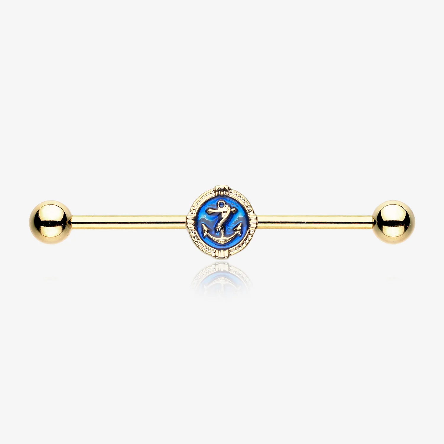 Golden Anchor Rivet Industrial Barbell