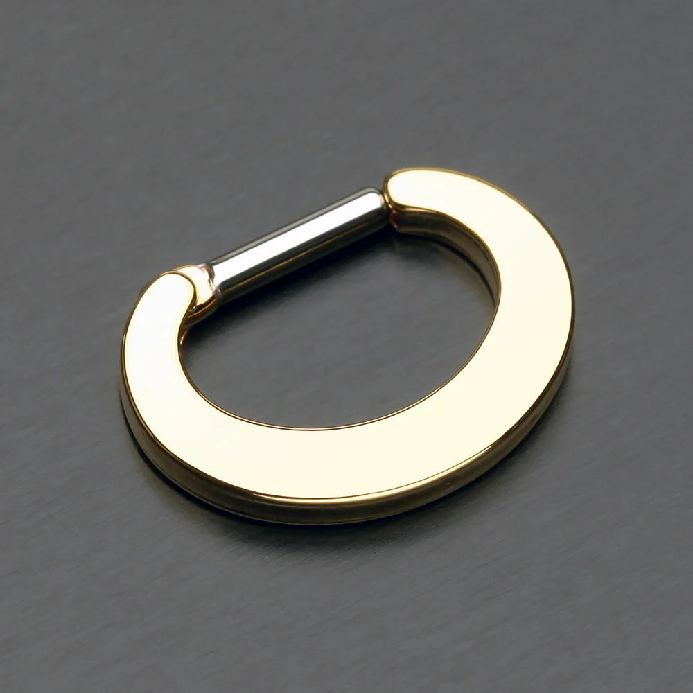 Golden Basic Steel Loop Septum Clicker - Image 3