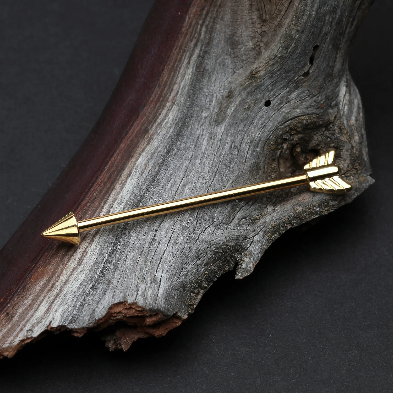 Golden Classic Arrow Steel Industrial Barbell - Image 2