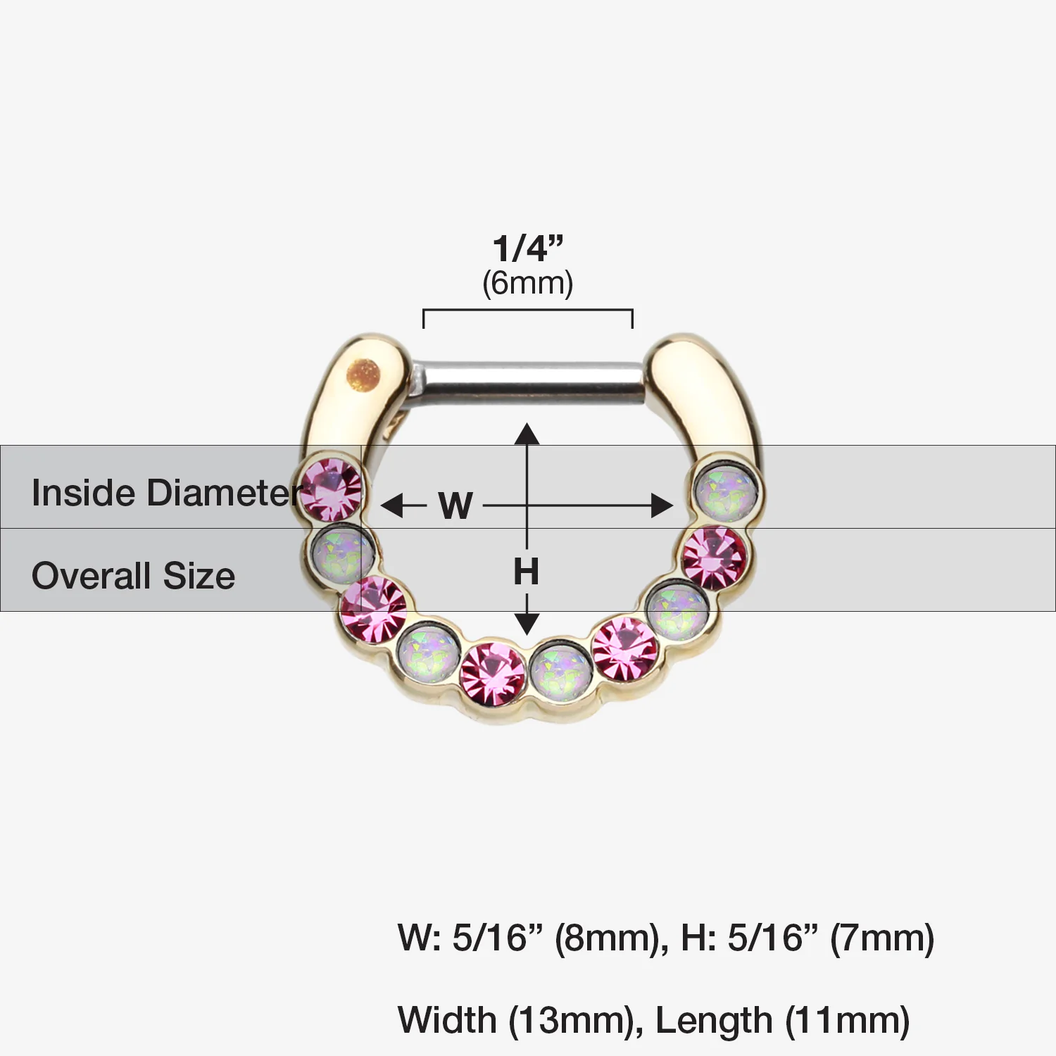 Golden Opal Paradigm Septum Clicker - Image 2