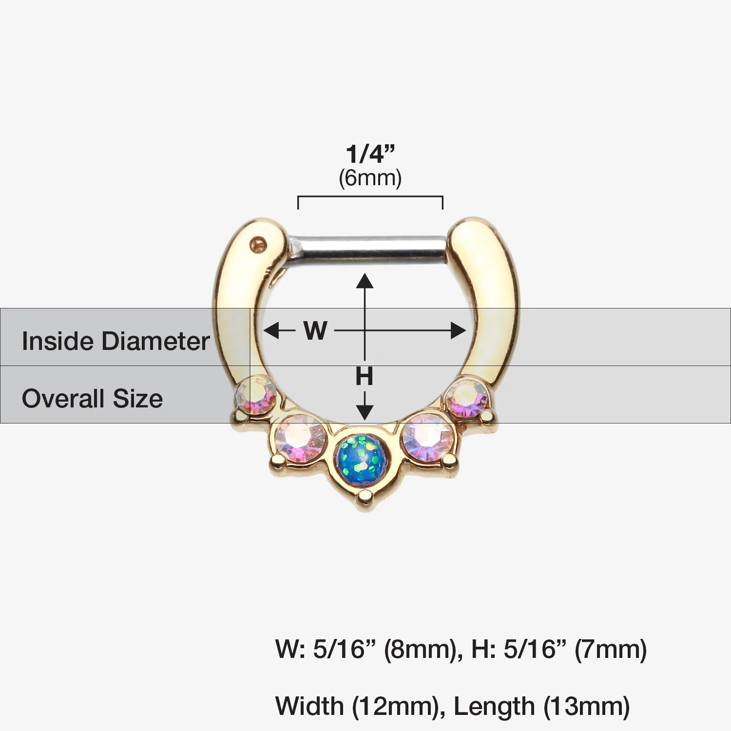 Golden Opal Precia Septum Clicker - Image 2
