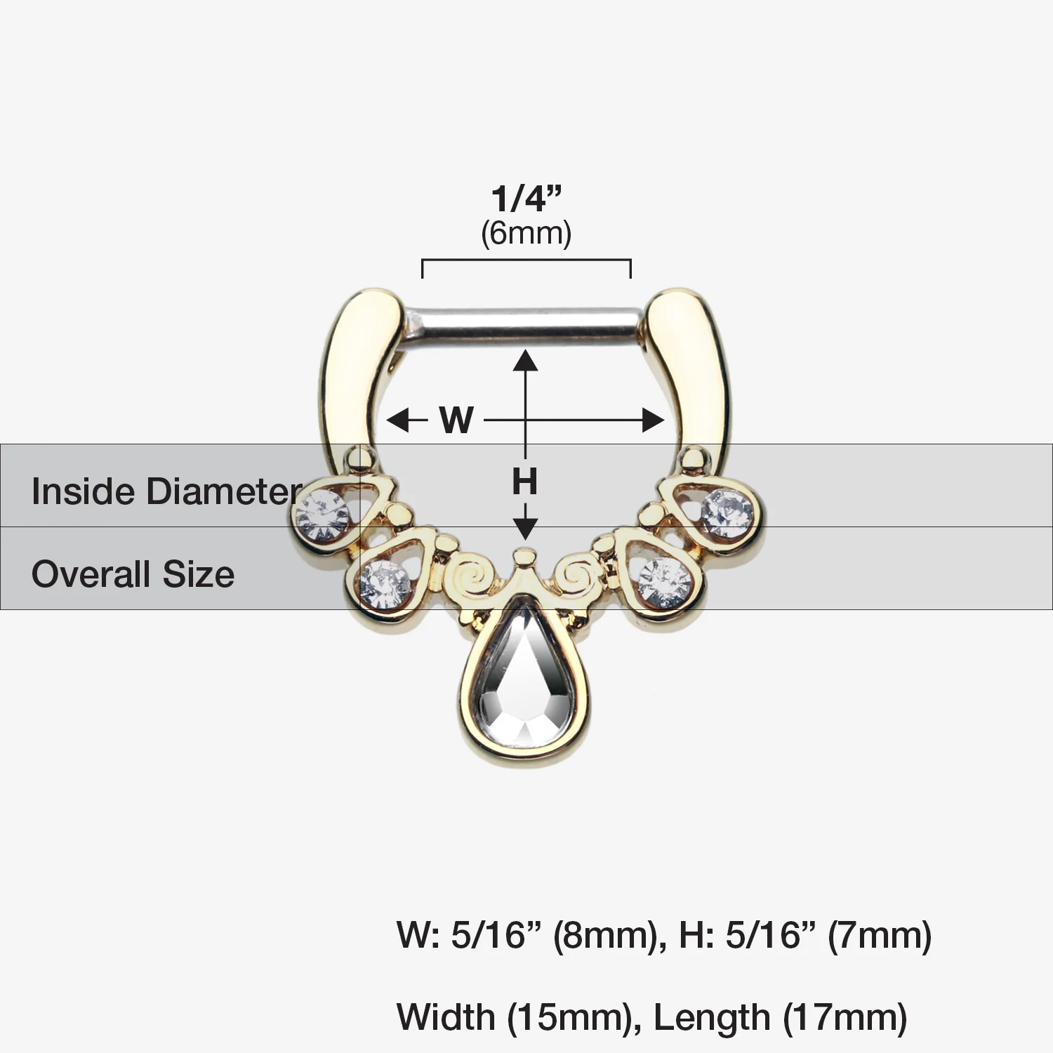 Golden Radiant Kao Septum Clicker - Image 2