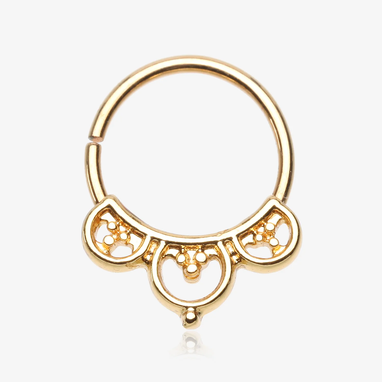 Golden Royal Goddess Bendable Twist Hoop Ring