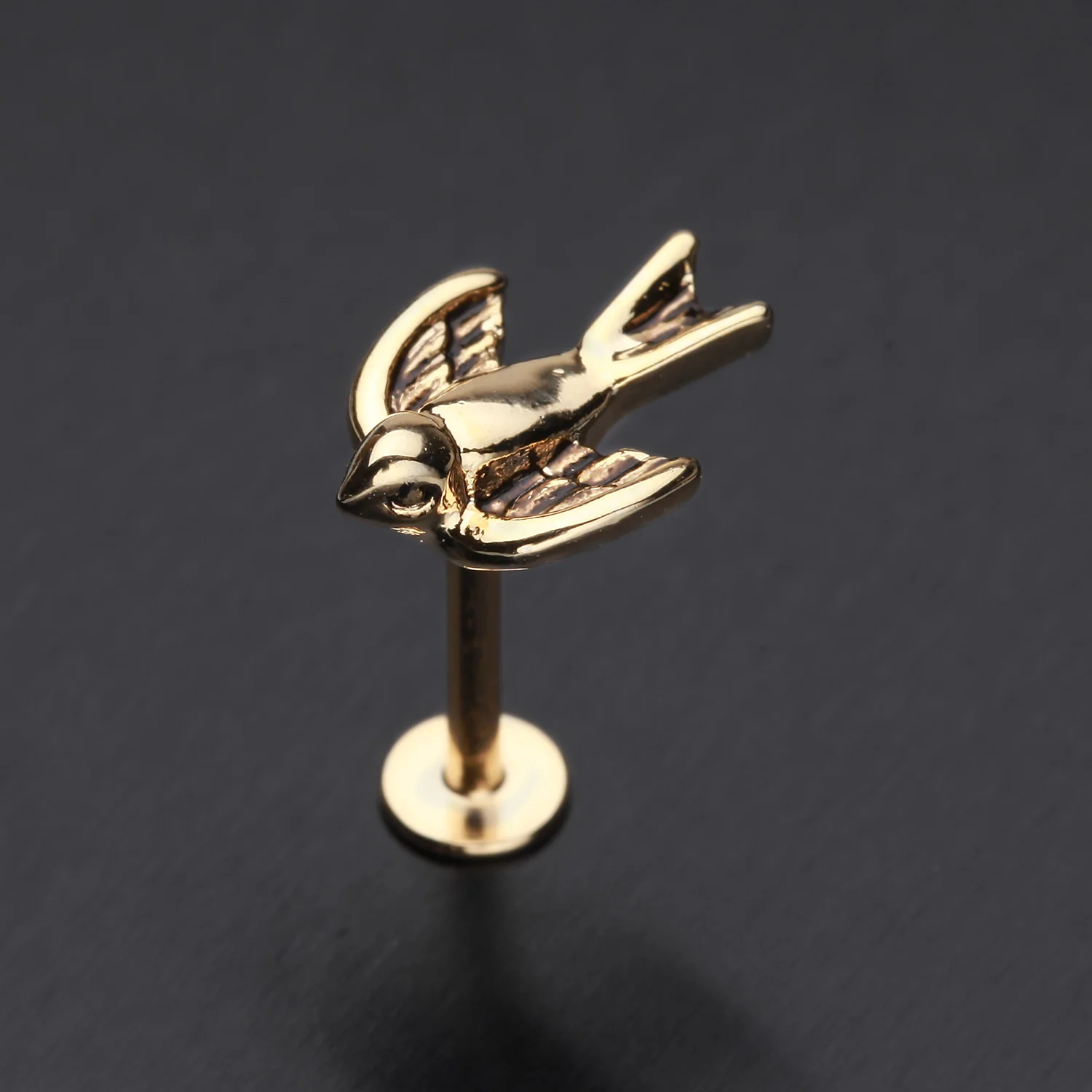 Golden Sparrow Top Steel Labret - Image 2