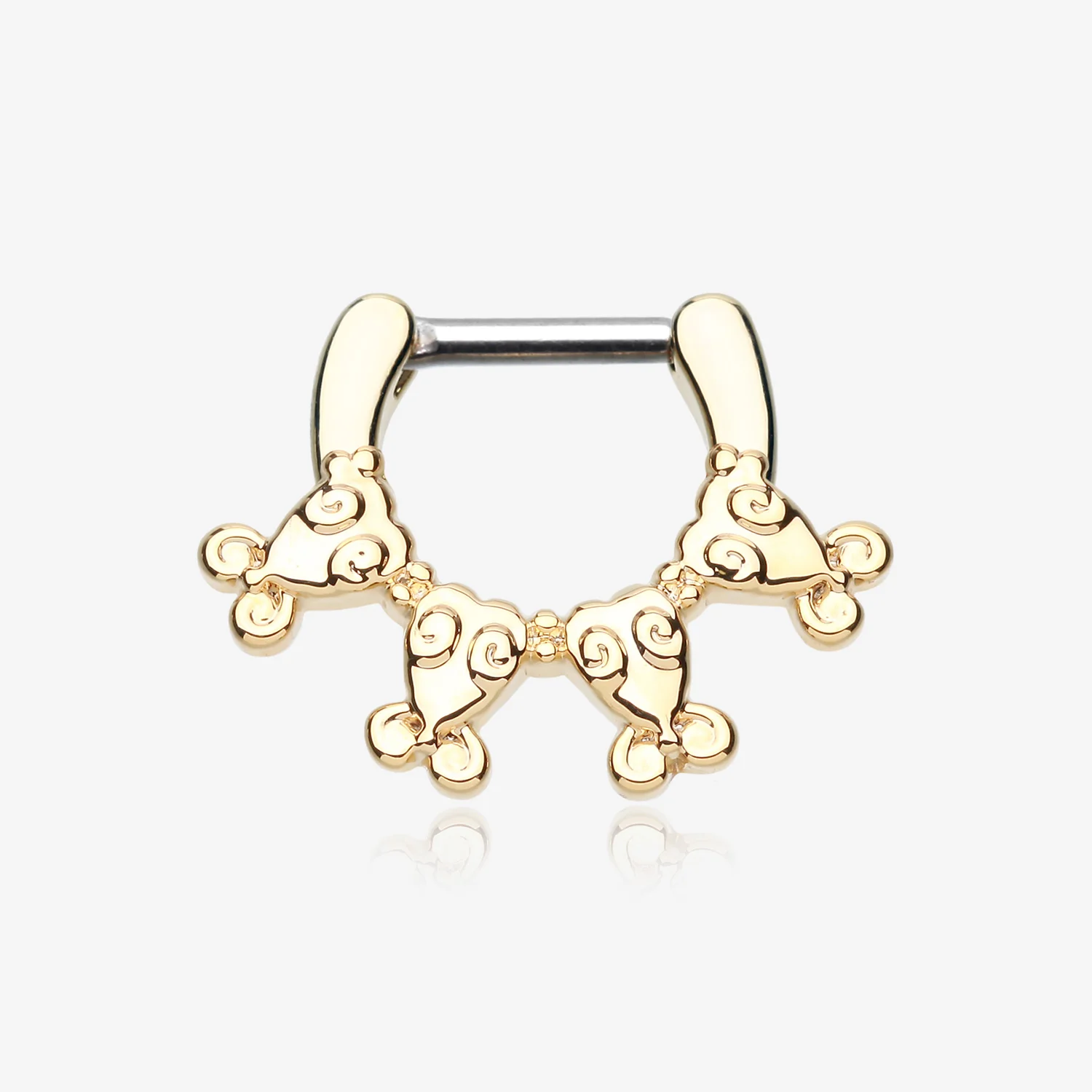 Golden Tribal Ingara Septum Clicker