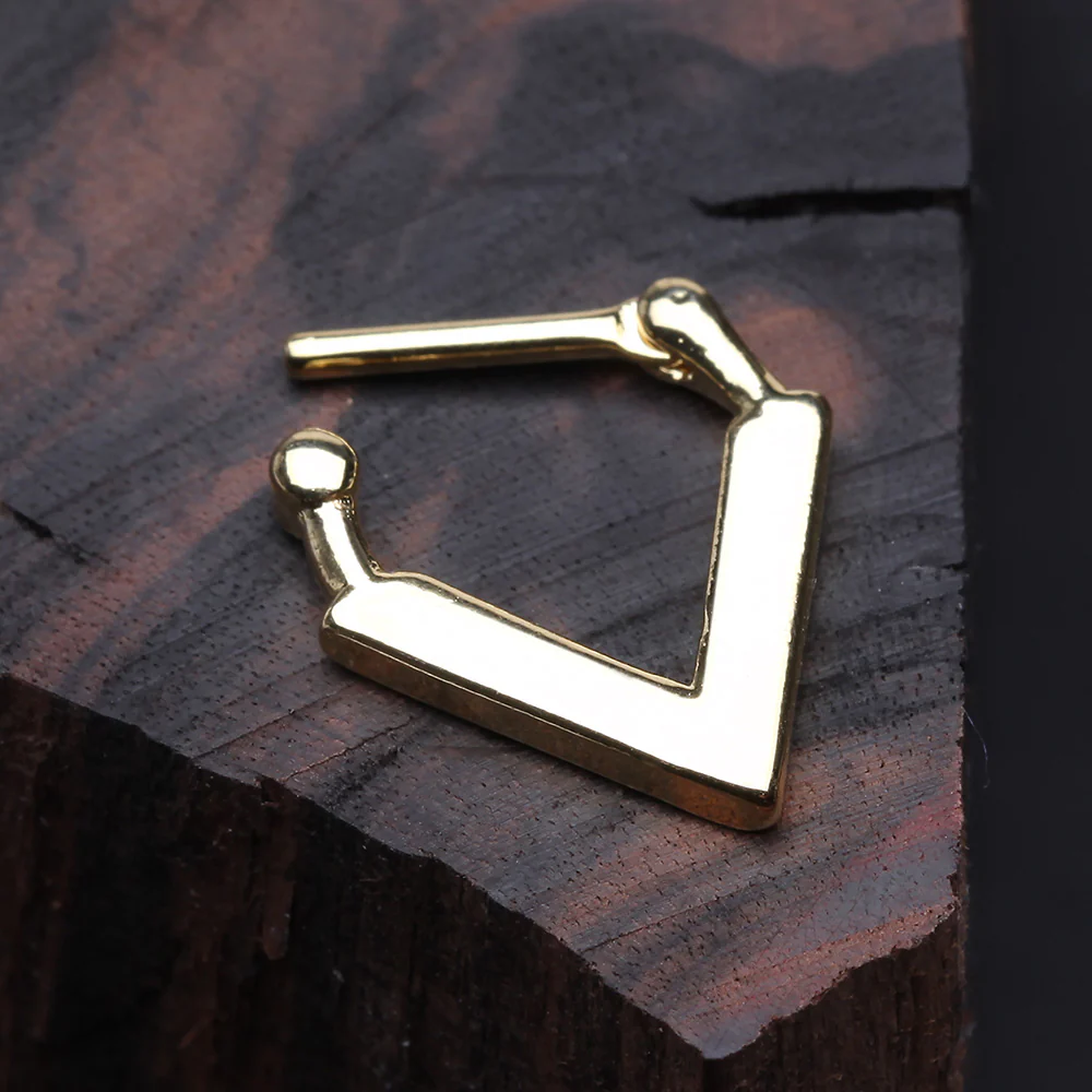 Golden Urban Chevron Arrow Septum Clicker - Image 4