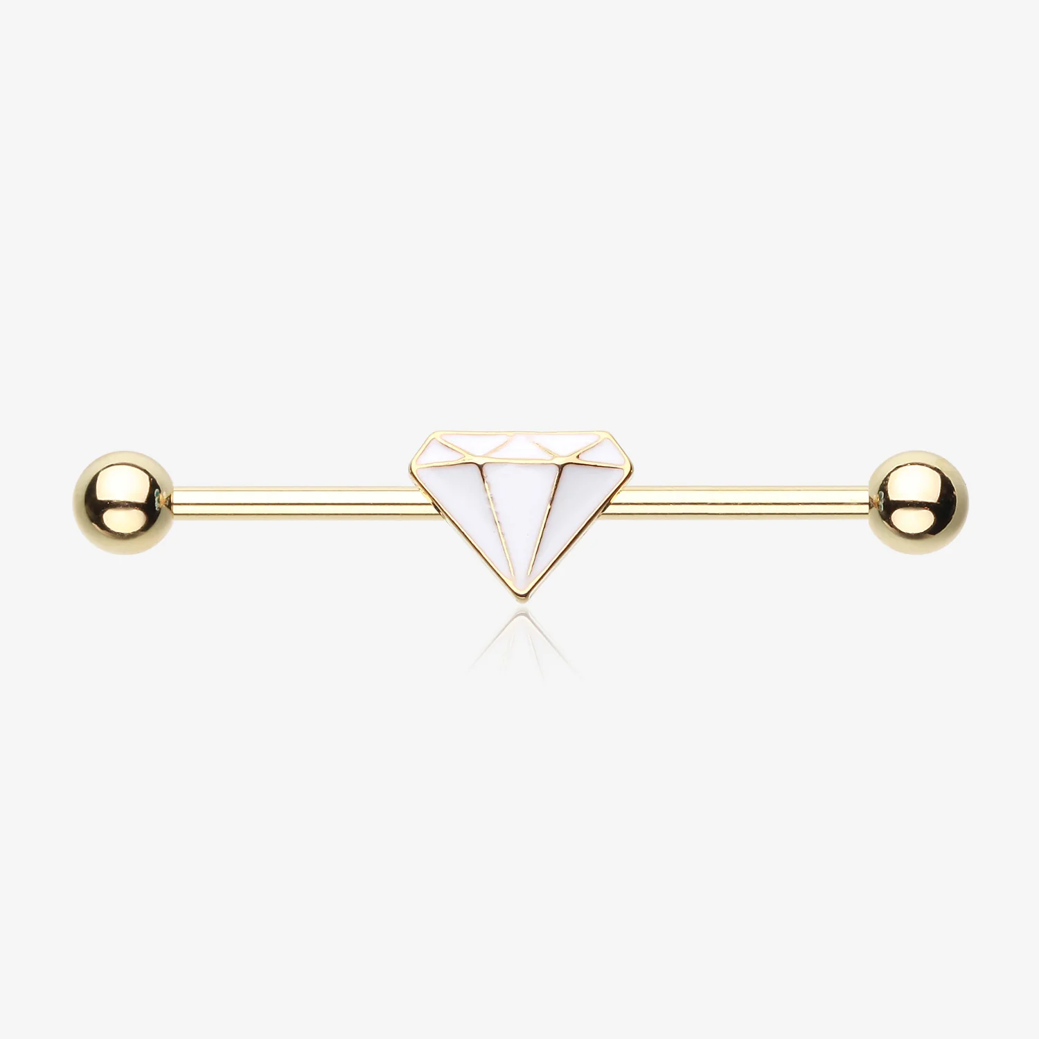 Golden Urban Diamond Industrial Barbell