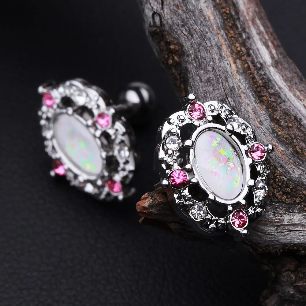 Grand Florid Opal Cartilage Tragus Earring - Image 3