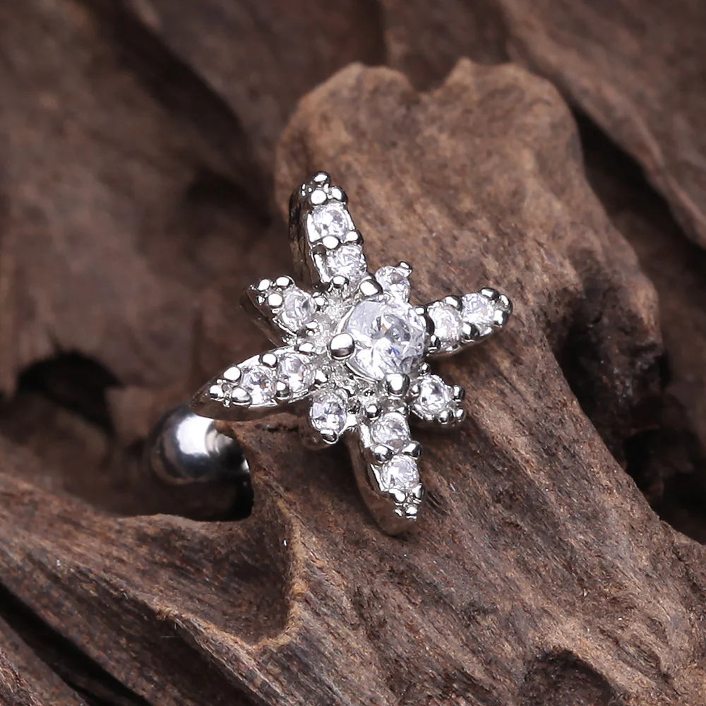 Grand Polaris Sparkle Cartilage Tragus Earring - Image 3