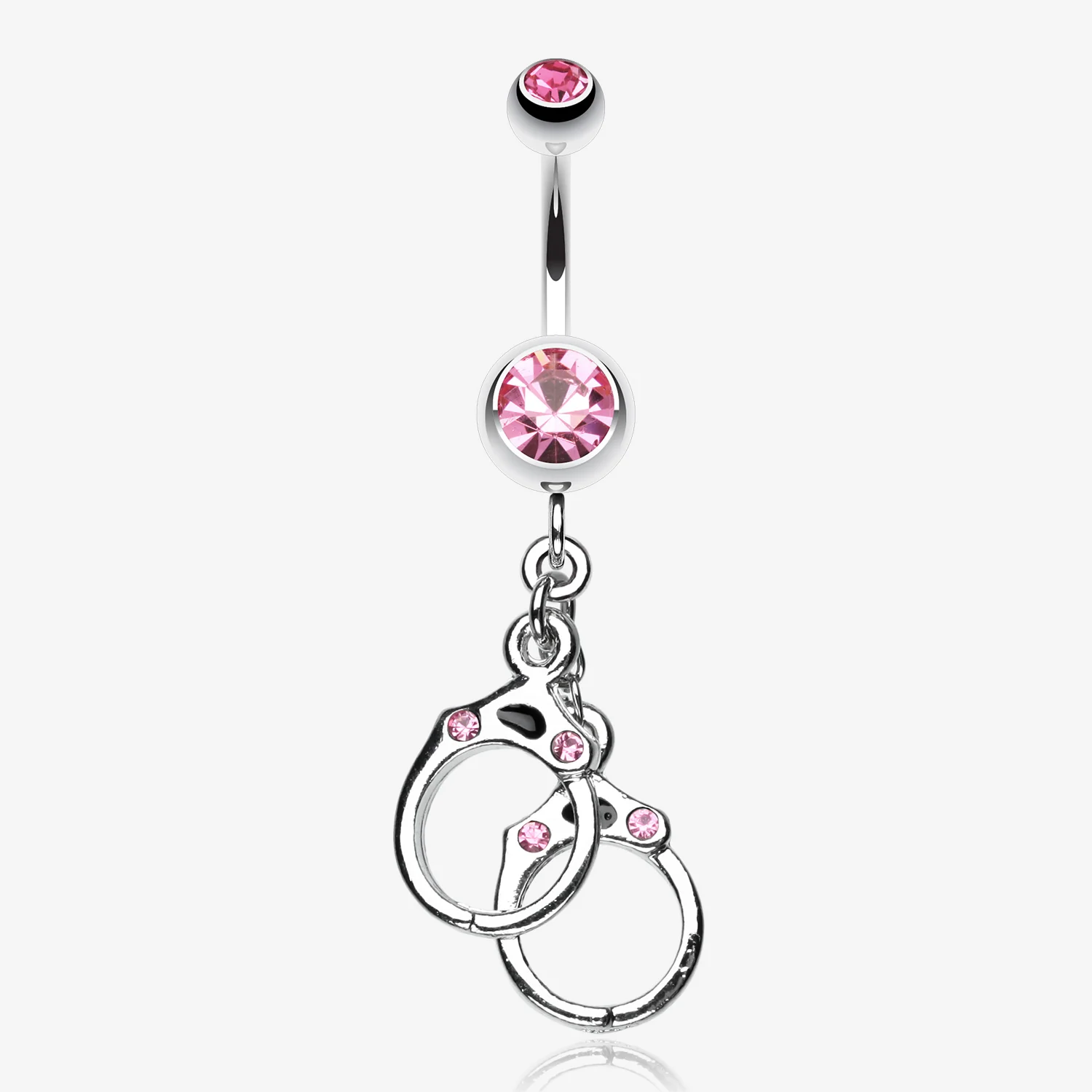 Handcuff Sparkle Belly Ring