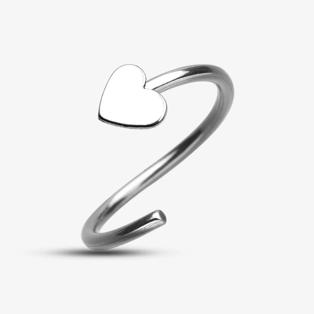 Heart Bendable Hoop Ring - Image 3