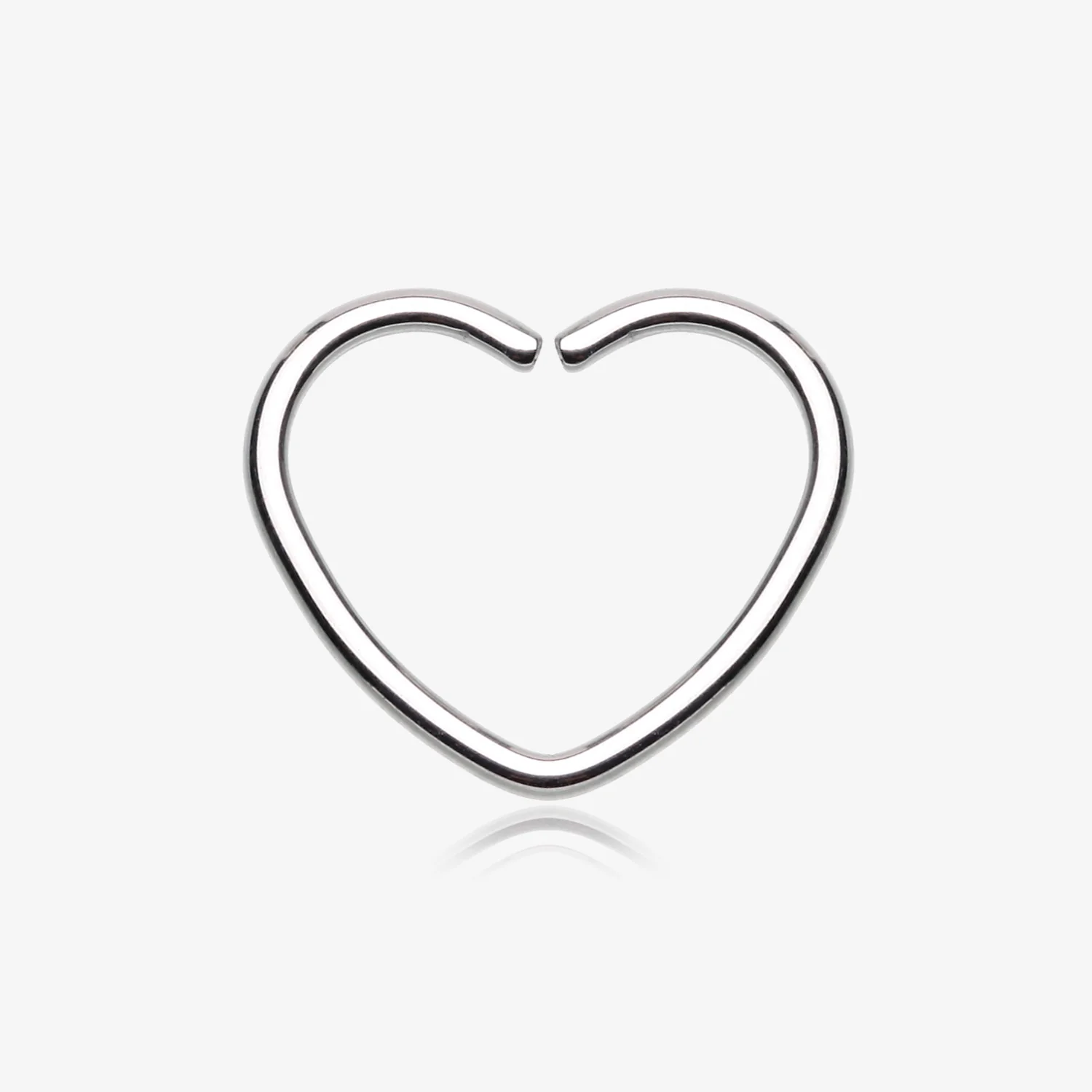 Heart Bendable Twist Hoop Ring