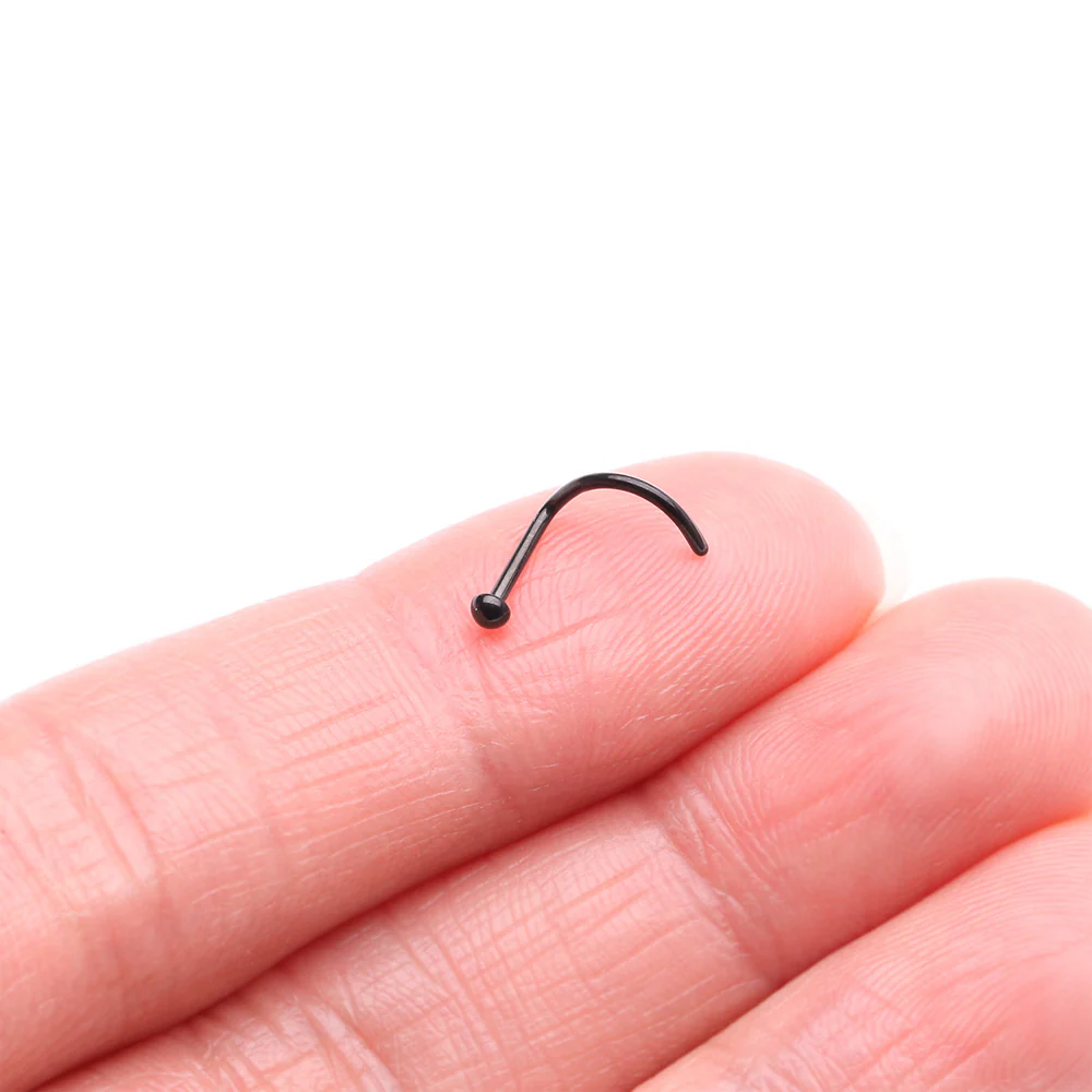 Implant Grade Titanium Blackline Dome Top Nose Screw Ring - Image 3