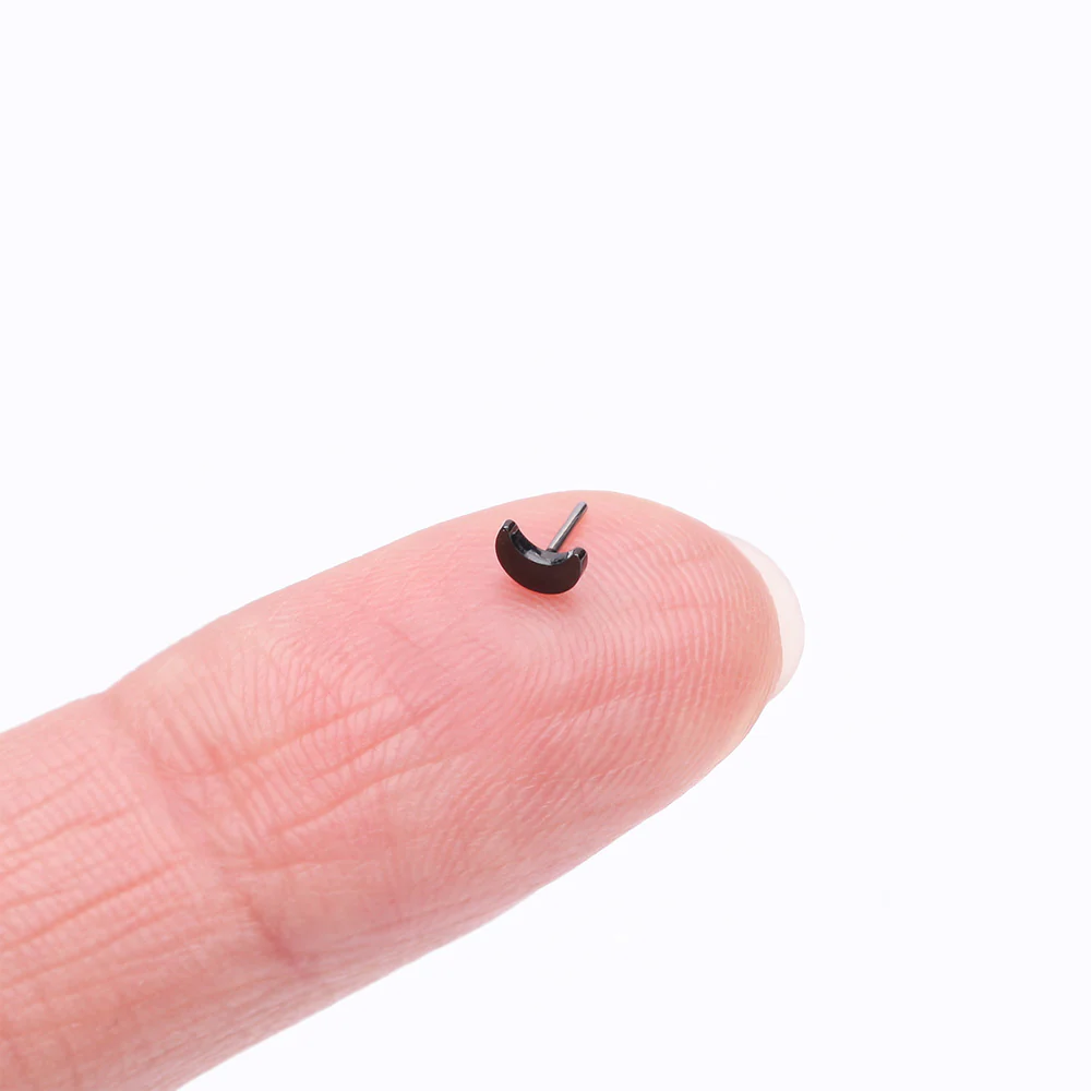 Implant Grade Titanium OneFit Threadless Blackline Crescent Moon Top Part - Image 3