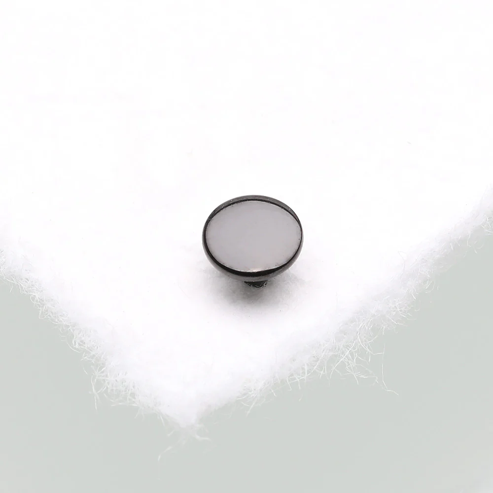 Implant Grade Titanium OneFit Threadless Blackline Flat Back Stud Labret Bar Part - Image 3