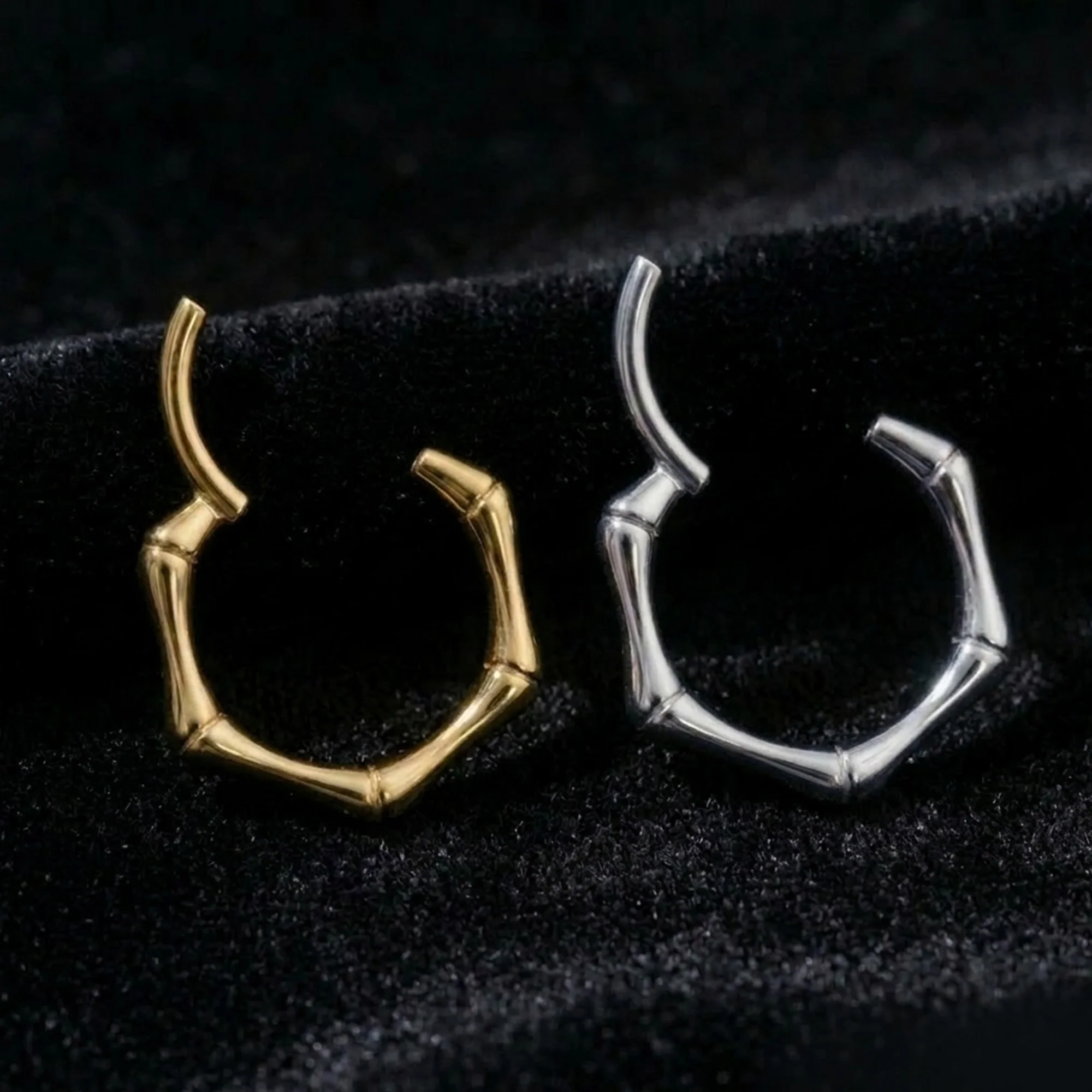 Implant Grade Titanium Bones Clicker Hoop Ring - Image 4