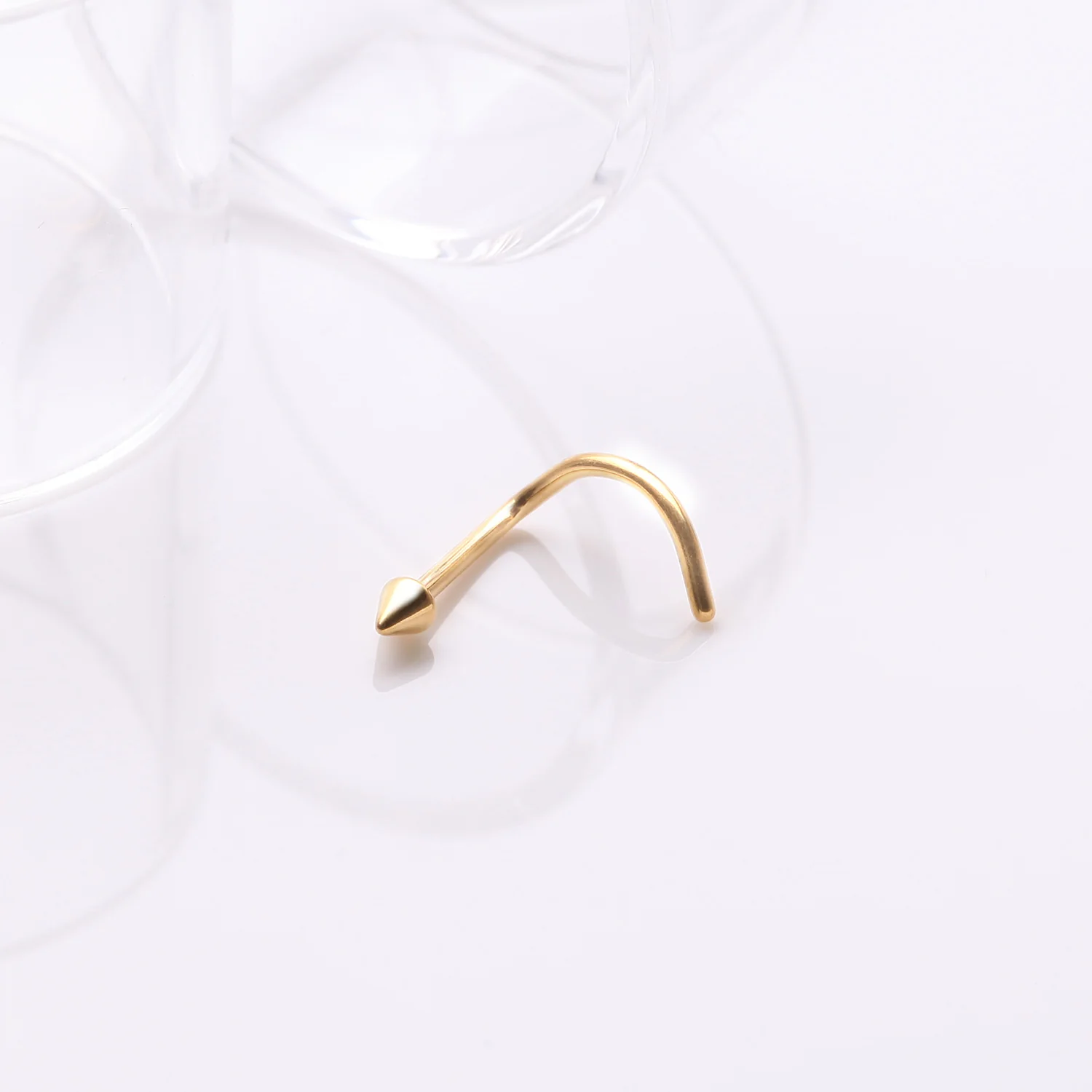 Implant Grade Titanium Golden Spike Cone Top Nose Screw Ring - Image 2
