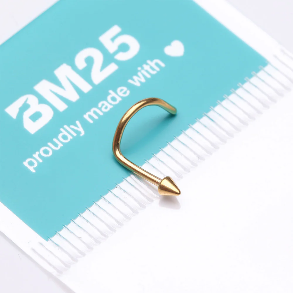 Implant Grade Titanium Golden Spike Cone Top Nose Screw Ring - Image 4