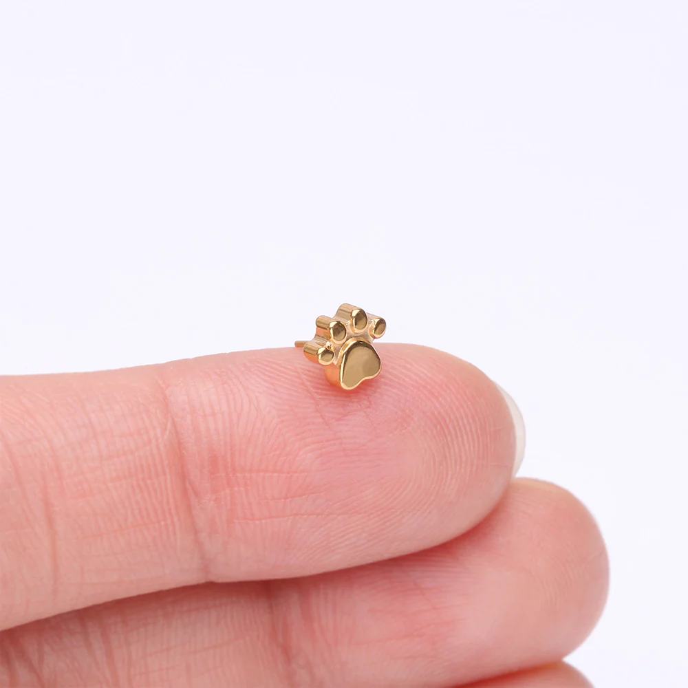 Implant Grade Titanium OneFit Threadless Golden Adorable Paw Top Part - Image 3