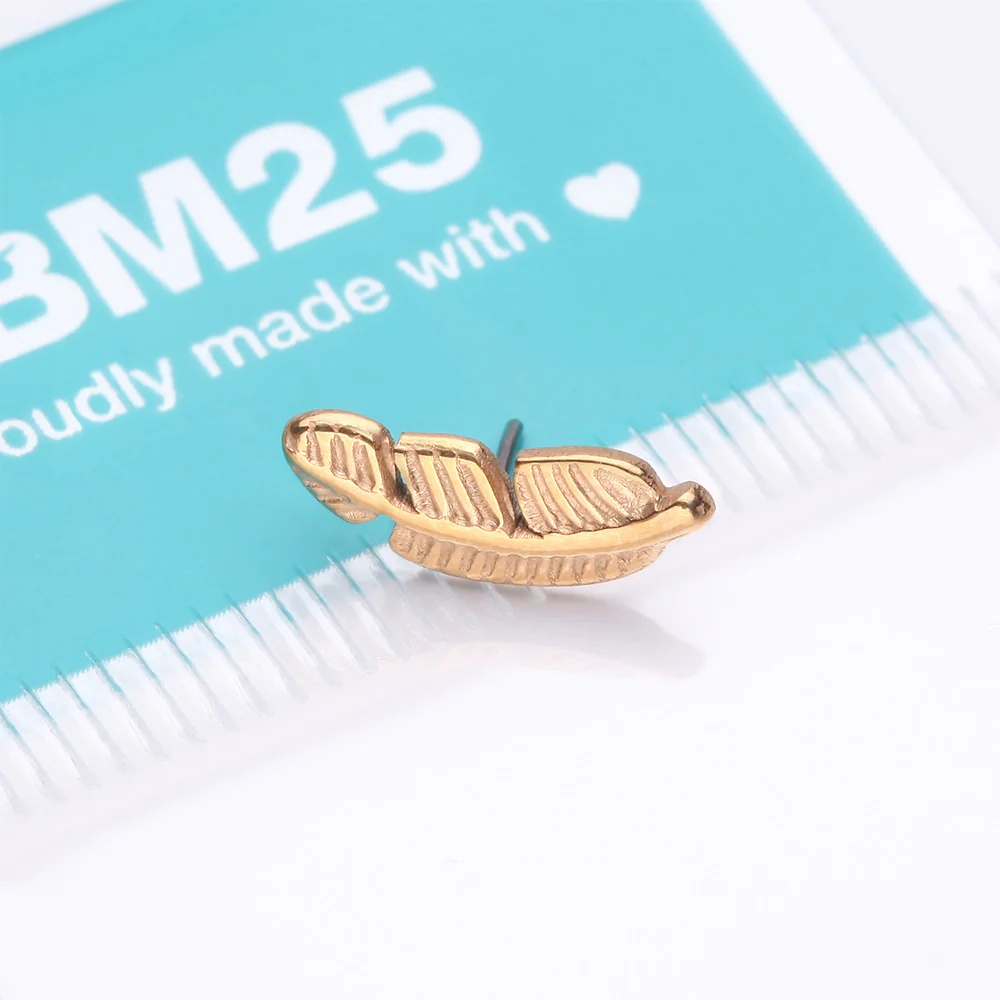 Implant Grade Titanium OneFit Threadless Golden Vintage Leaf Top Part - Image 4