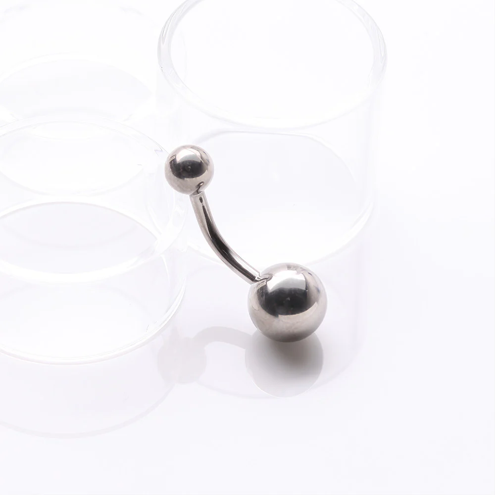 Implant Grade Titanium Internally Threaded Basic Belly Button Ring - Image 3