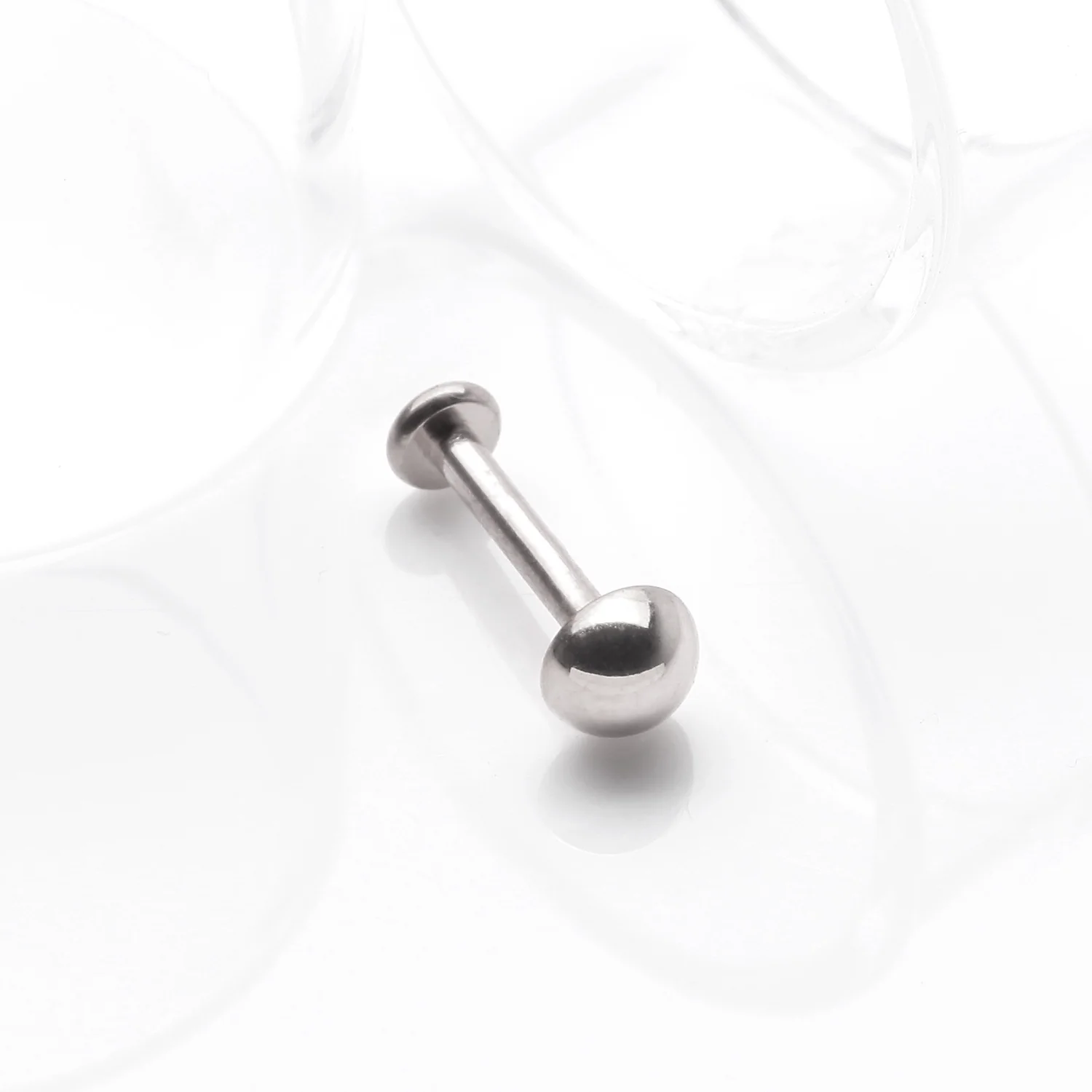 Implant Grade Titanium Internally Threaded Dome Top Labret - Image 2