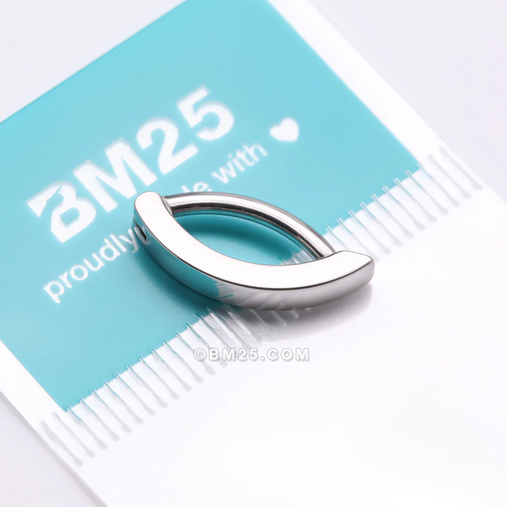 Implant Grade Titanium Minimalist Curved Bar Belly Clicker - Image 5