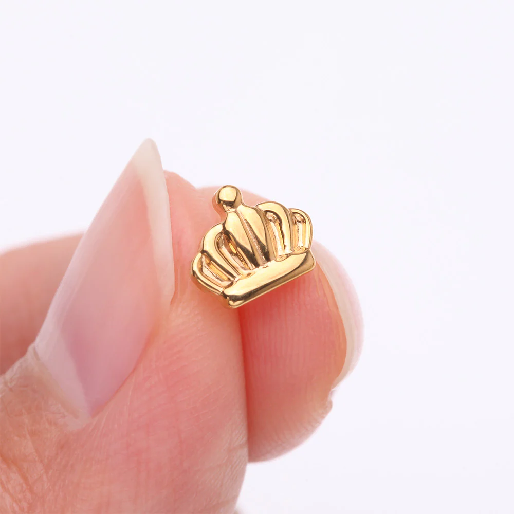 Implant Grade Titanium OneFit Threadless Golden Royal Crown Top Part - Image 3
