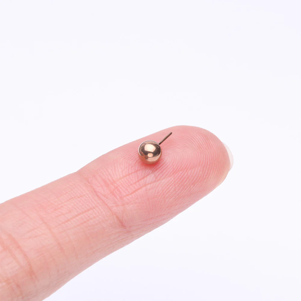 Implant Grade Titanium OneFit Threadless Rose Gold Ball Top Part - Image 3