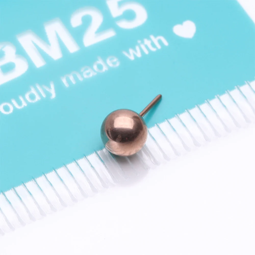 Implant Grade Titanium OneFit Threadless Rose Gold Ball Top Part - Image 4