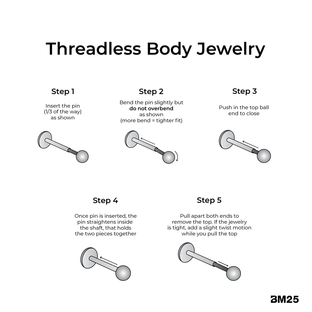 Implant Grade Titanium OneFit Threadless Rose Gold Marquise Flower Brilliance Top Part - Image 5