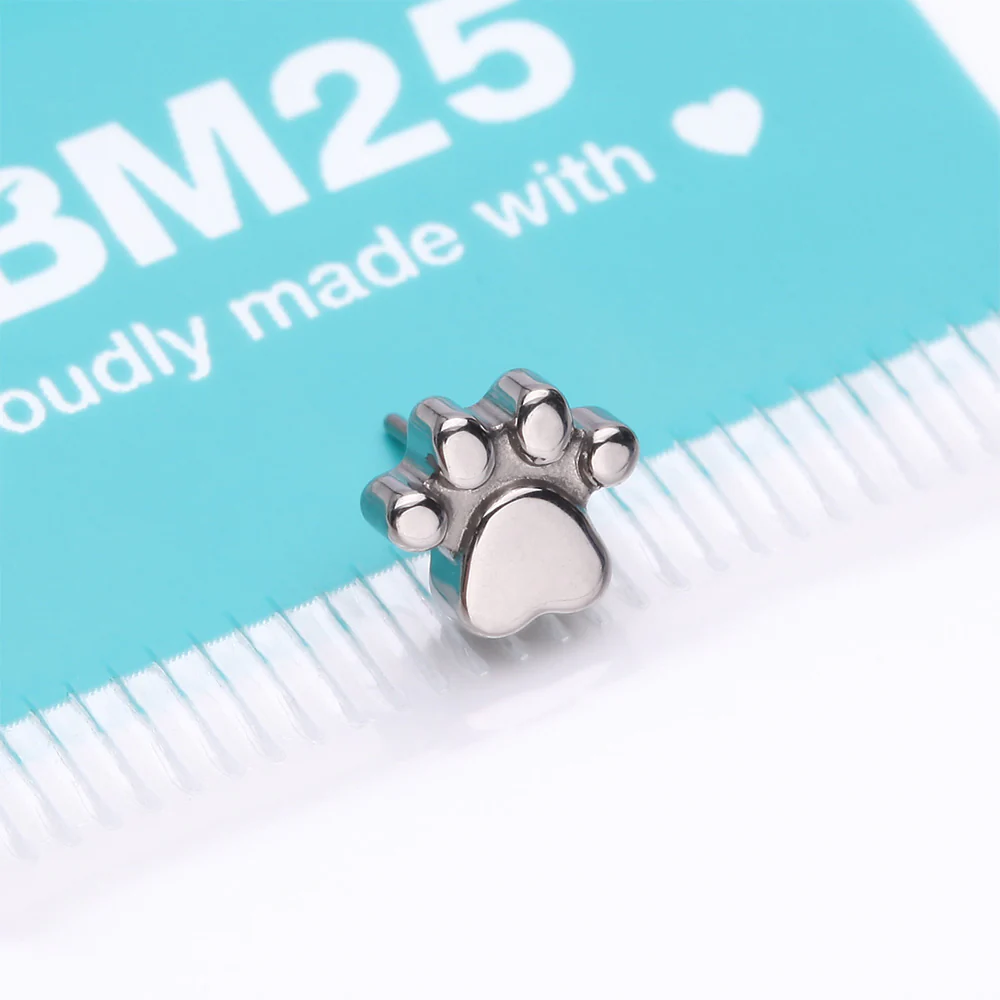 Implant Grade Titanium OneFit Threadless Adorable Paw Top Part - Image 4