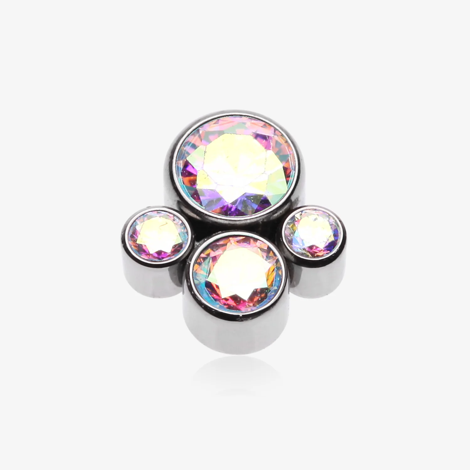Implant Grade Titanium OneFit Threadless Bali Bauble Sparkle Top Part