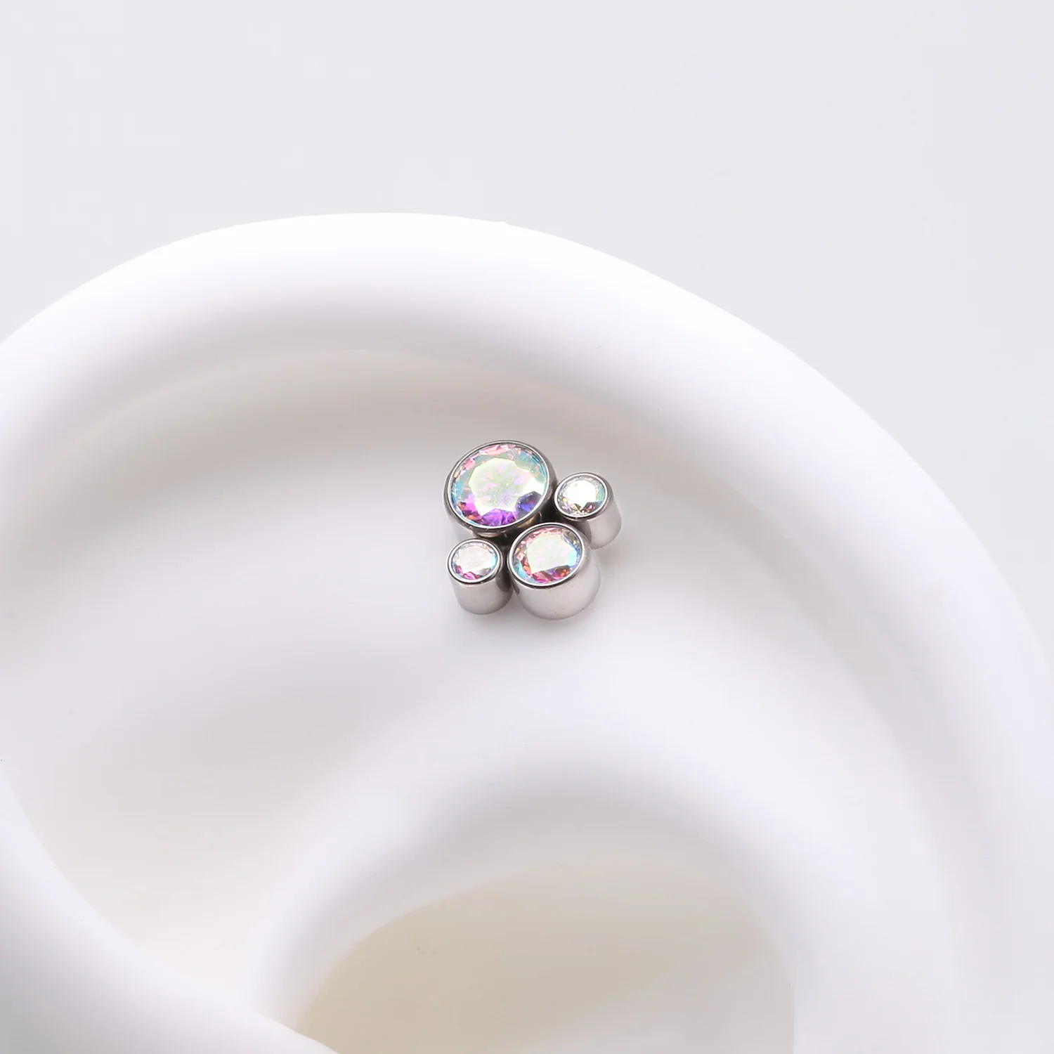 Implant Grade Titanium OneFit Threadless Bali Bauble Sparkle Top Part - Image 2