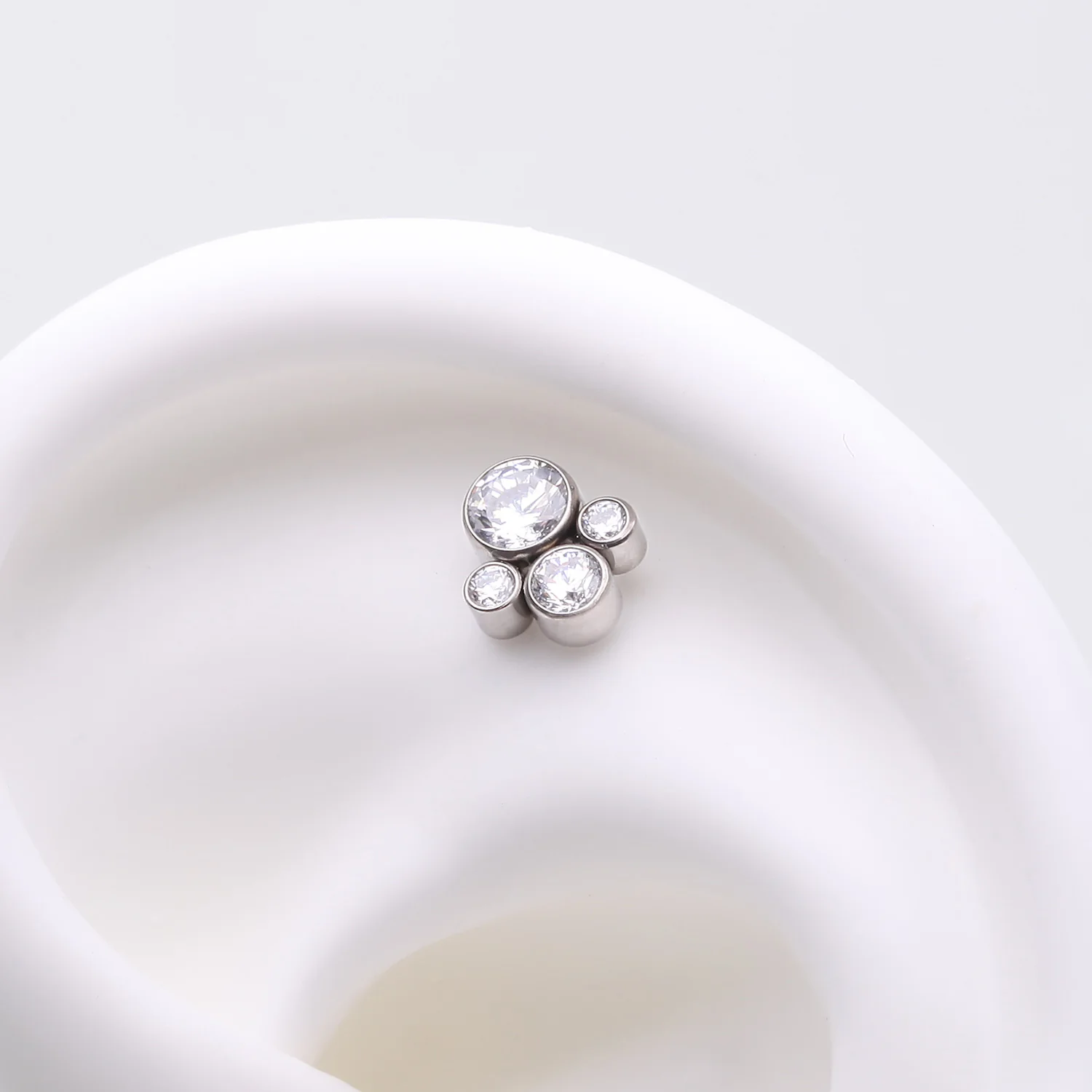 Implant Grade Titanium OneFit Threadless Bali Bauble Sparkle Top Part - Image 2