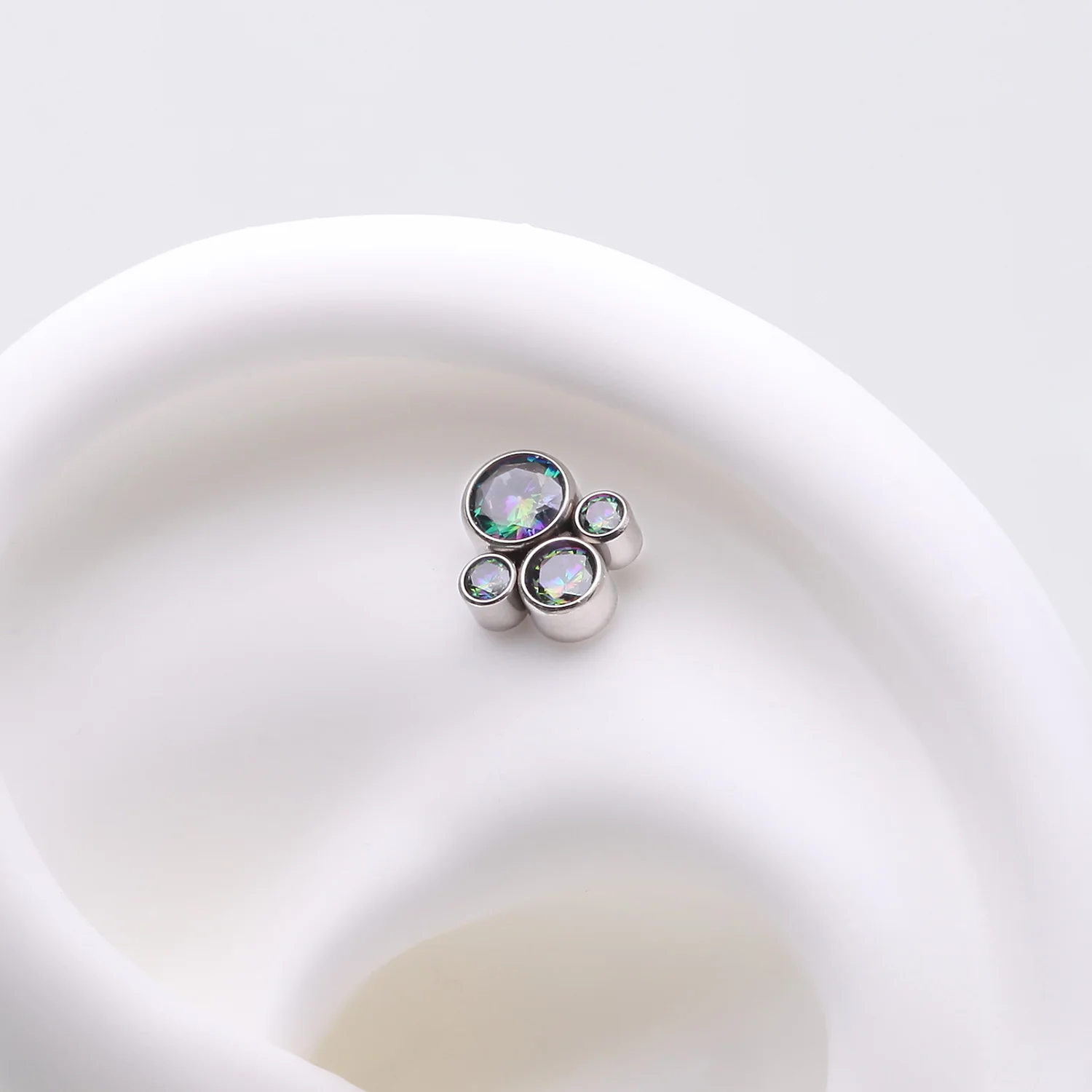 Implant Grade Titanium OneFit Threadless Bali Bauble Sparkle Top Part - Image 2