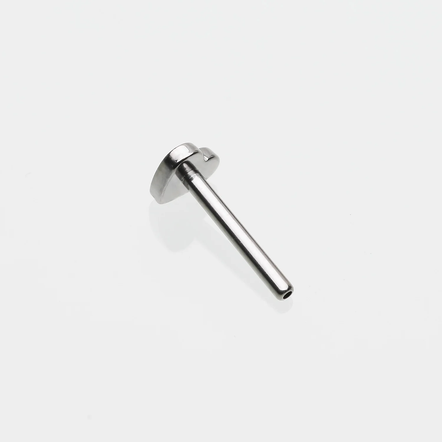 Implant Grade Titanium OneFit Threadless Heart Base Flat Back Stud Labret Bar Part - Image 2
