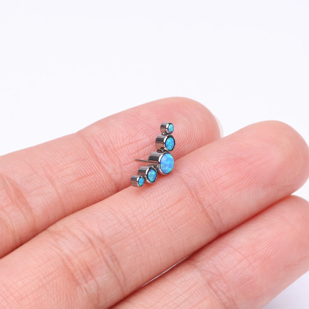 Implant Grade Titanium OneFit Threadless Journey Fire Opal Curve Top Part - Image 3