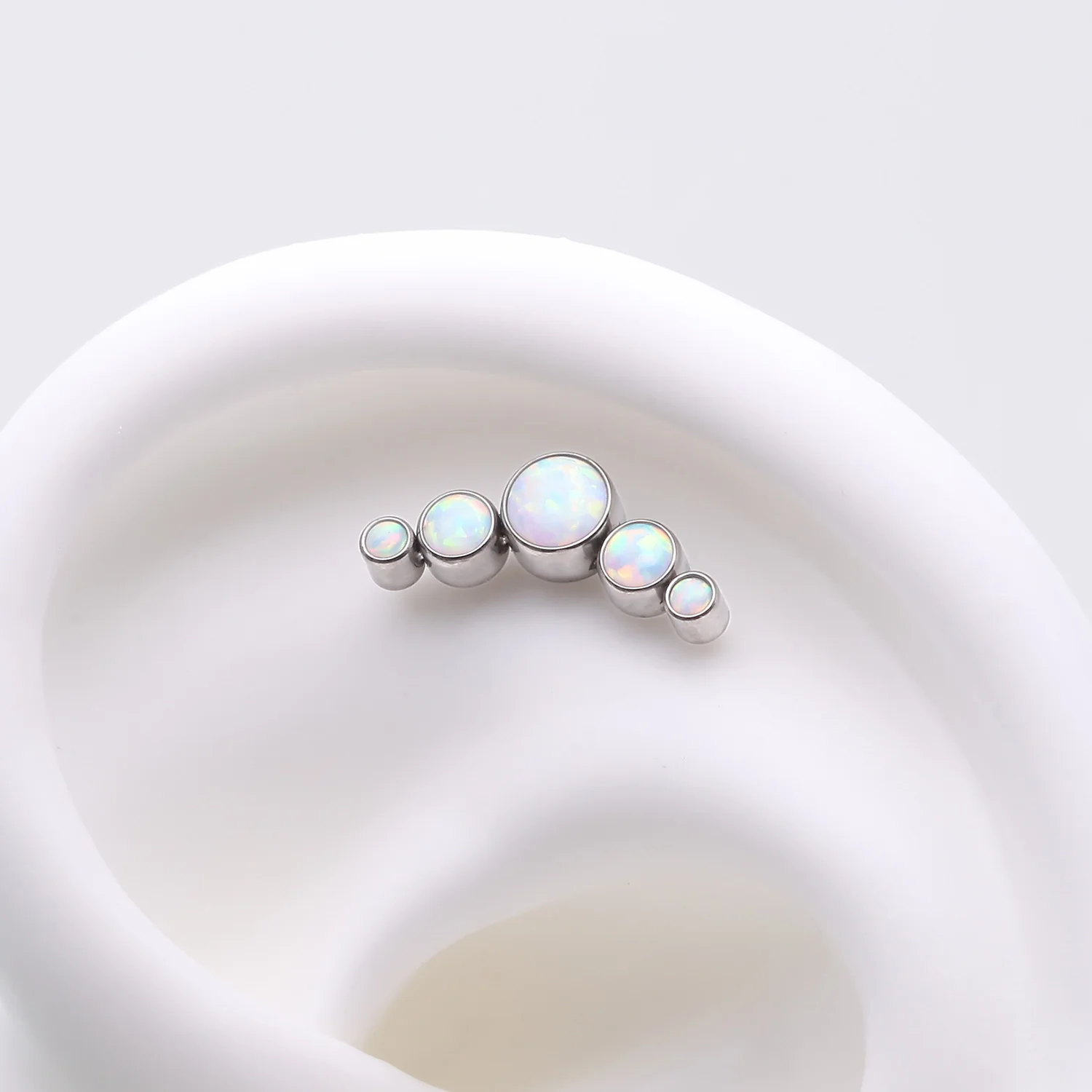 Implant Grade Titanium OneFit Threadless Journey Fire Opal Curve Top Part - Image 2