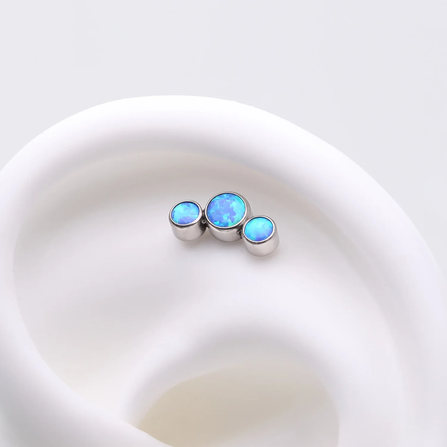 Implant Grade Titanium OneFit Threadless Journey Fire Opal Trio Top Part - Image 2